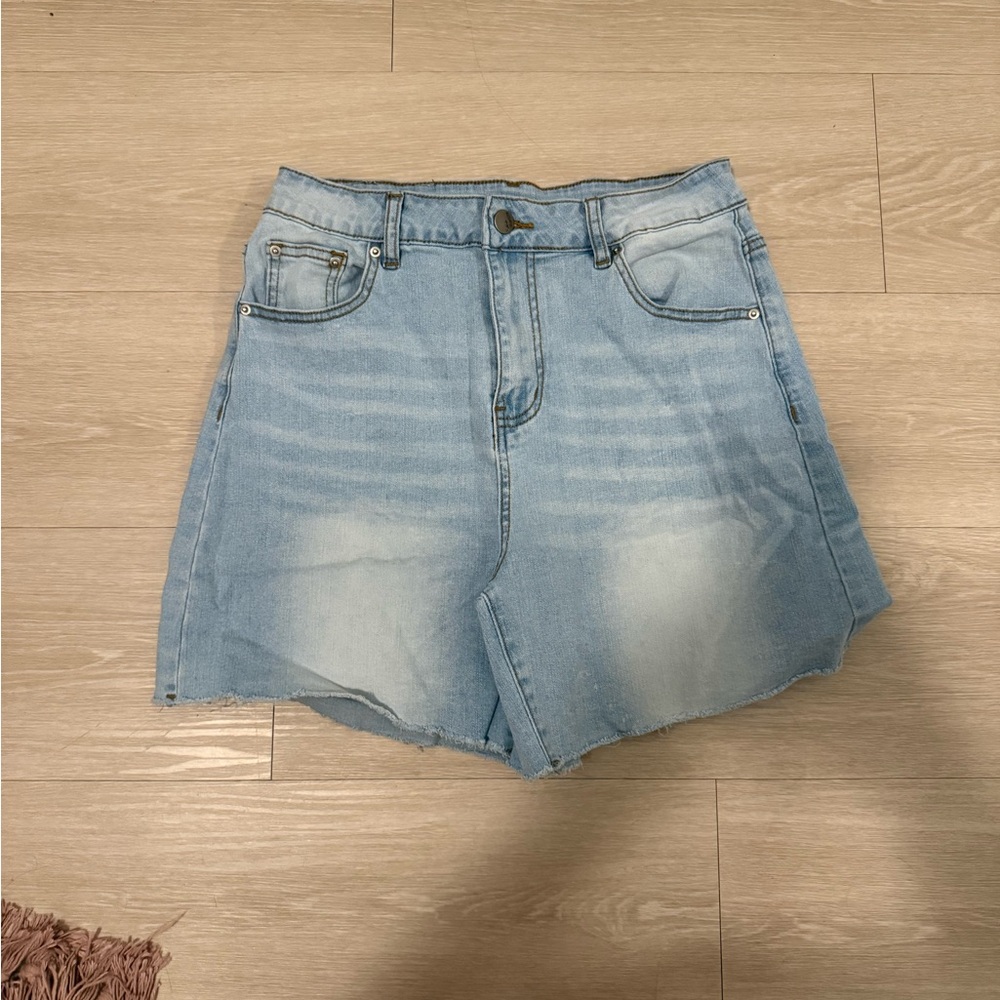 Light Blue Denim Women's Shorts